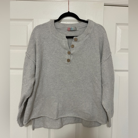 Free People Hailey Top Only, Ivory Heather Small - Picture 3 of 6